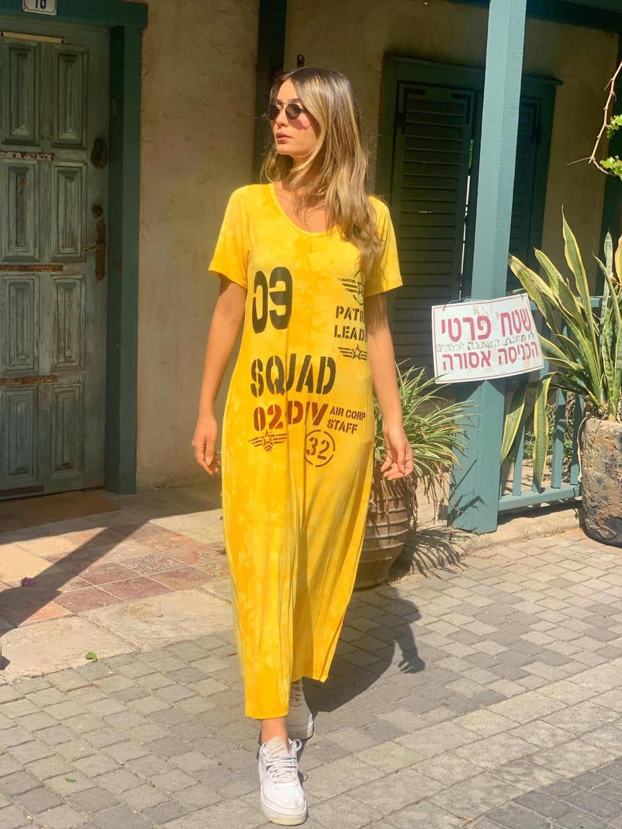 שמלה פטרול צהוב