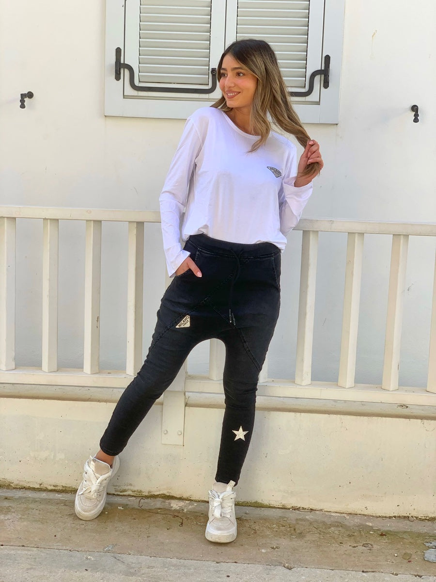 גינס לוז איטליה שחור