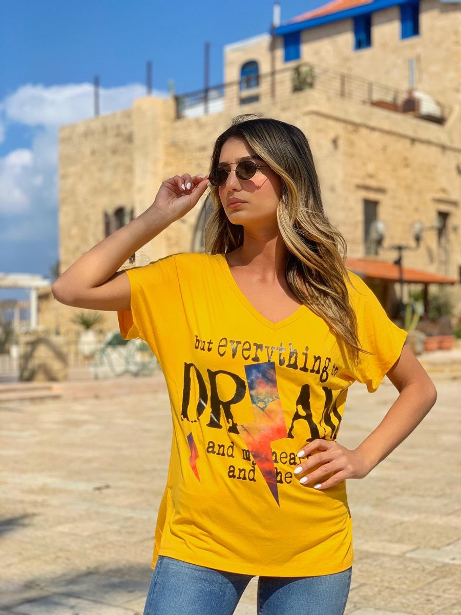 חולצה דרים צהוב