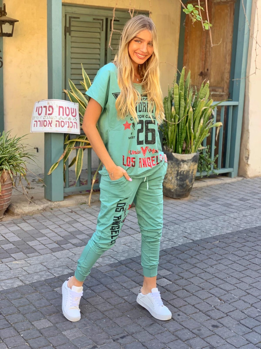 חליפה קליפורניה ירוק
