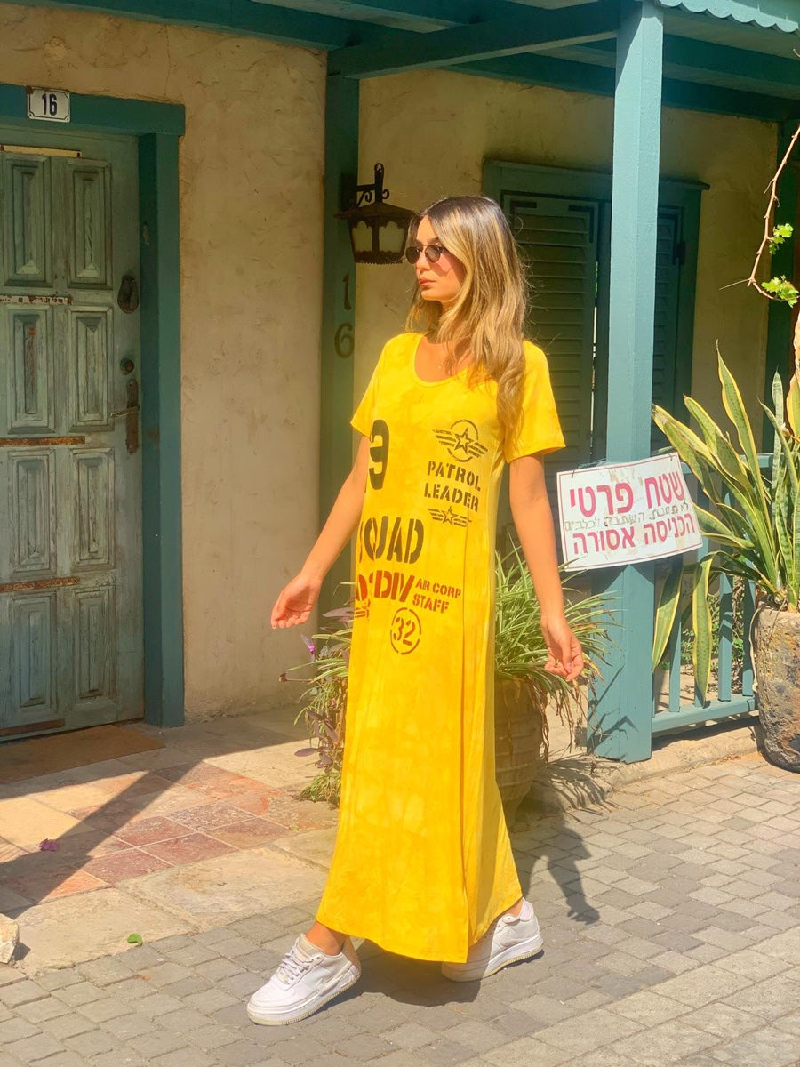 שמלה פטרול צהוב