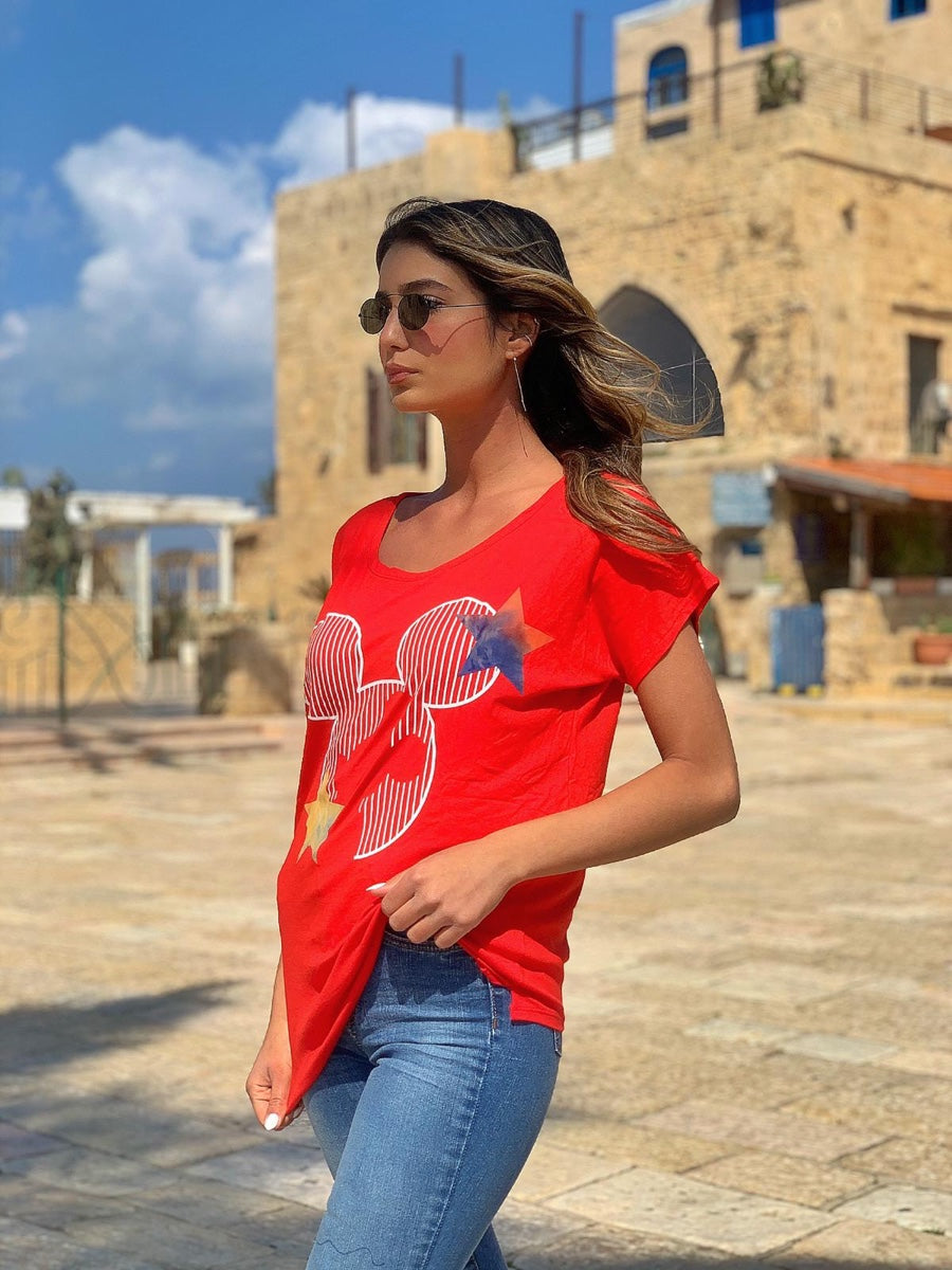 חולצה בל אדום