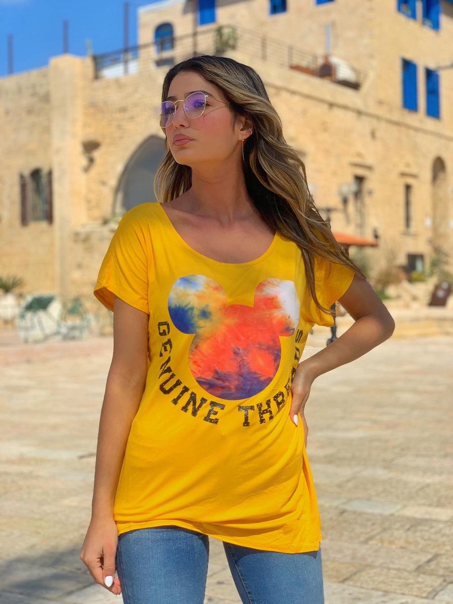 חולצה בר צהוב