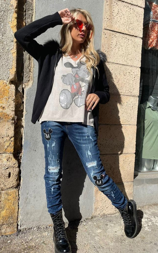 גינס לוני כחול