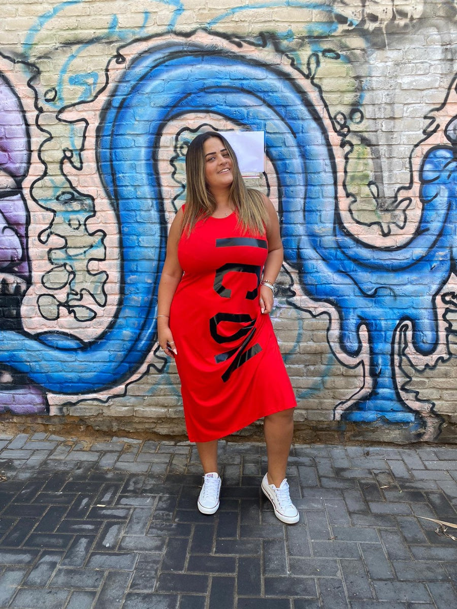 שמלה אייקון אדום