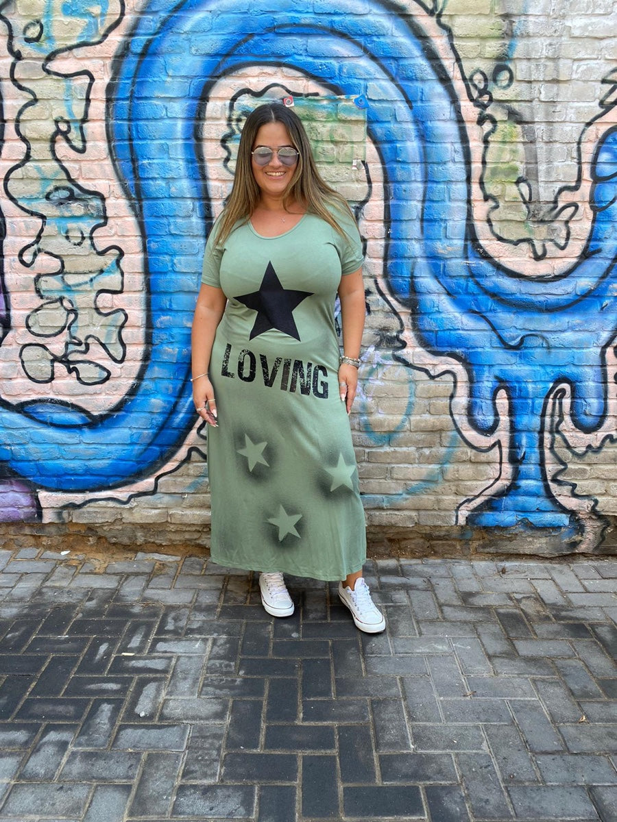 שמלה לובינג ירוק