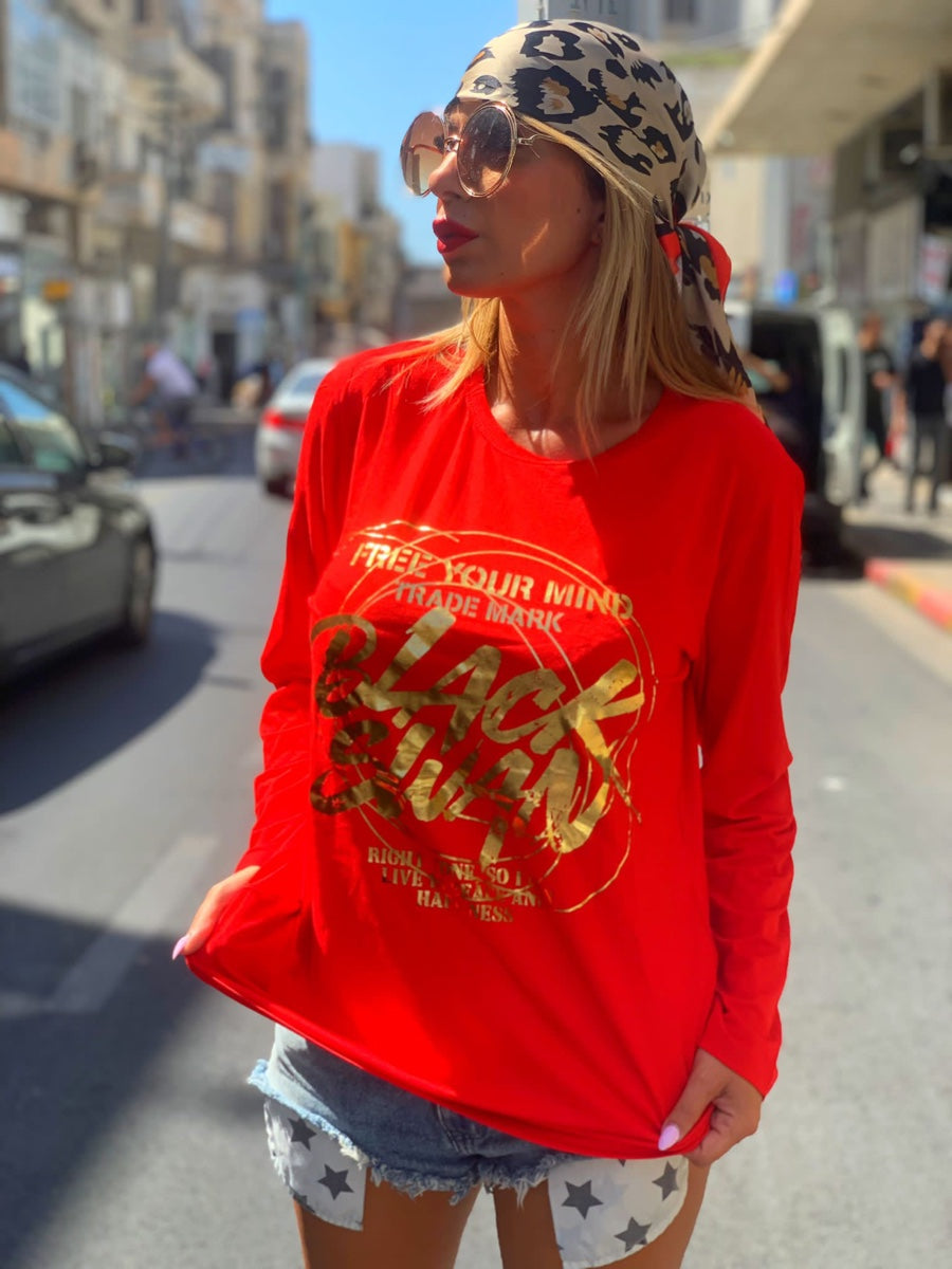 חולצה ברבור אדום