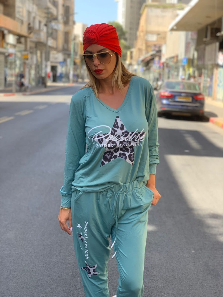 חליפה ריספקט מנטה