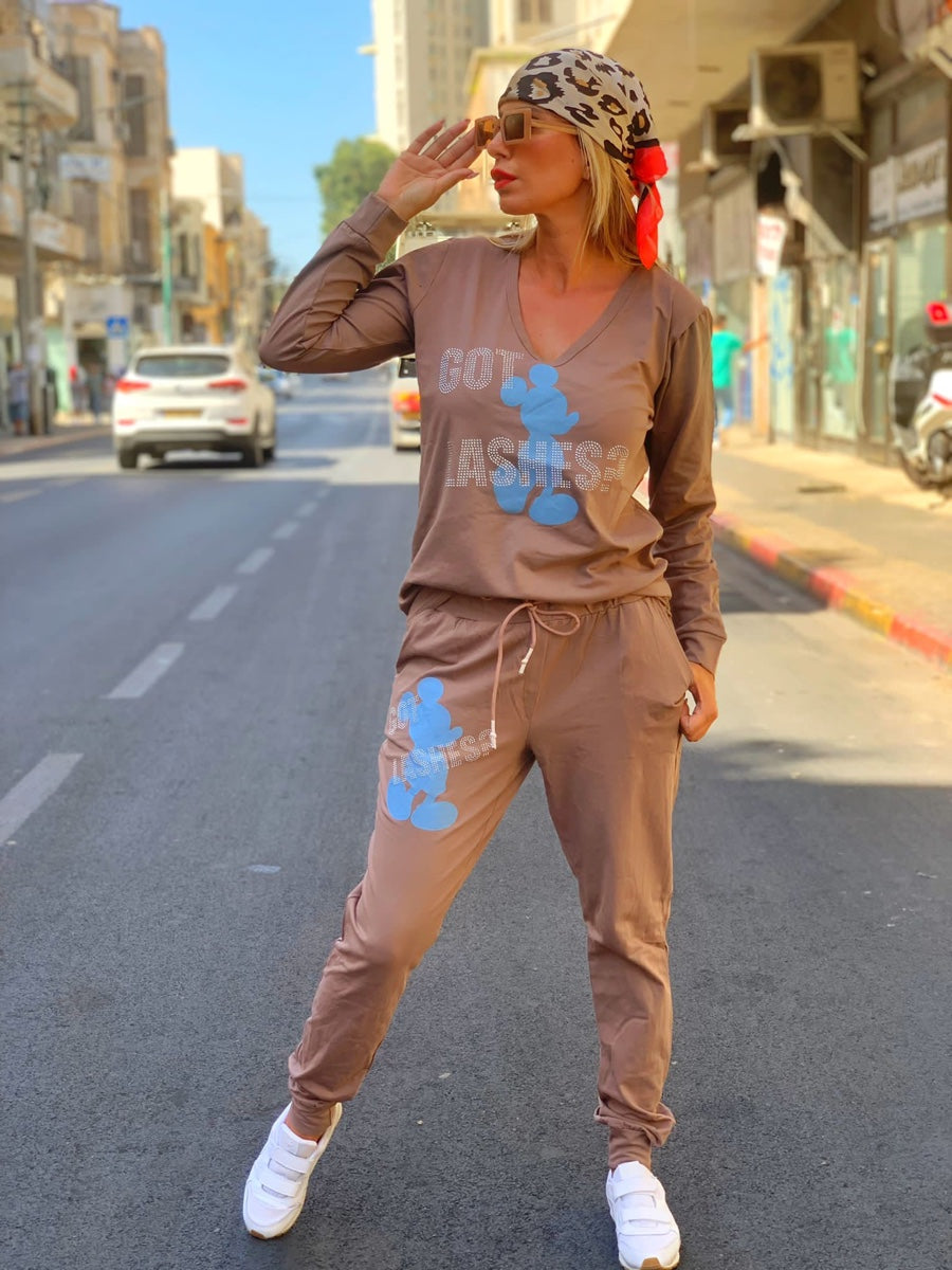 חליפה אשלי מוקה