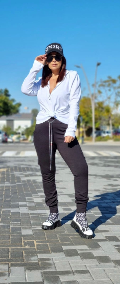 חולצה שנהב לבן