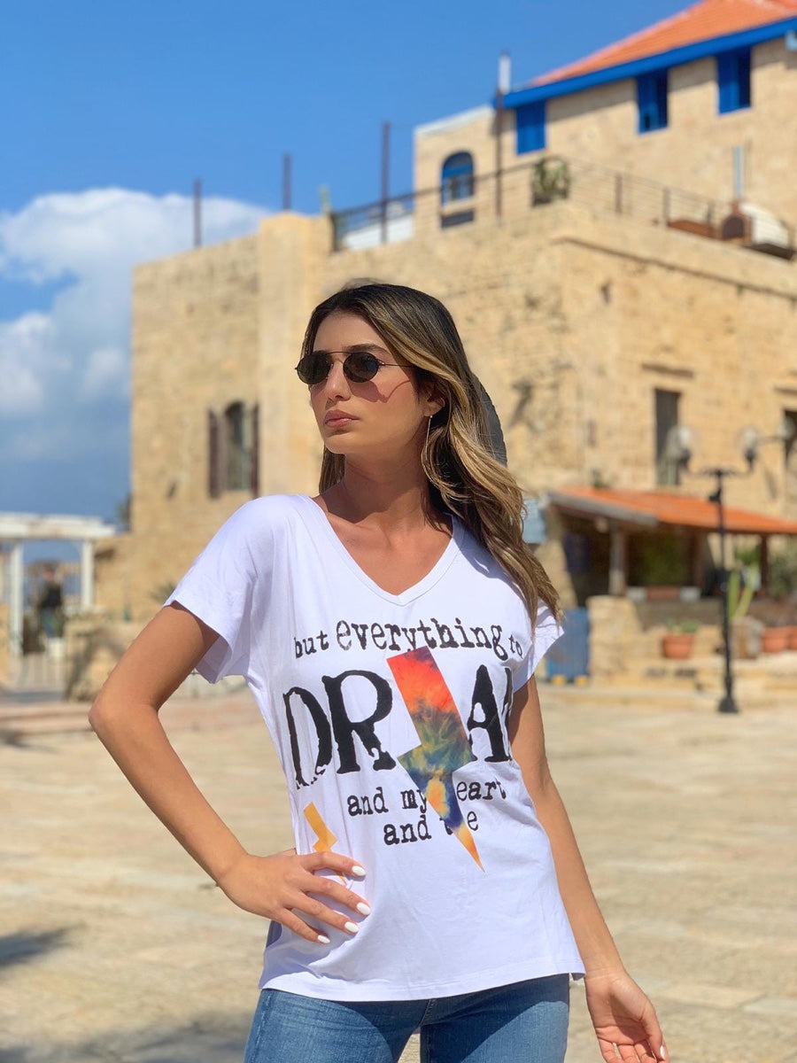 חולצה דרים לבן