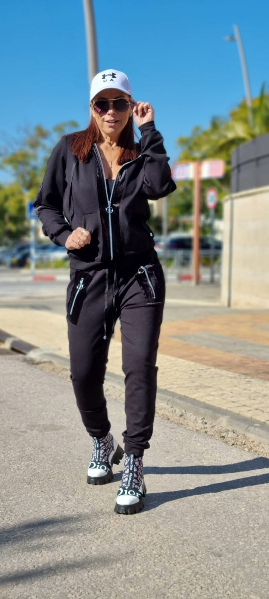 חליפה אמור שילוב שחור