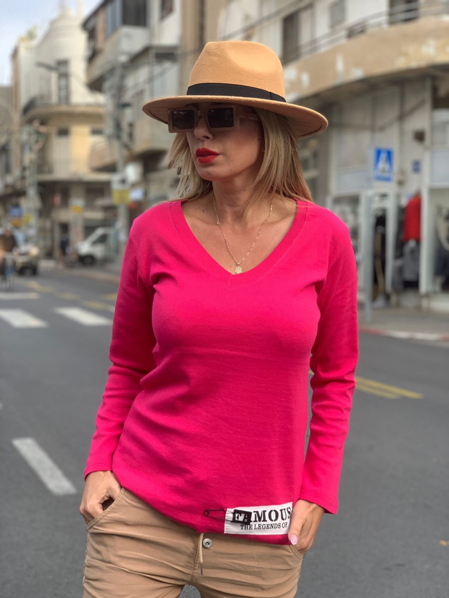חולצה בונו ורוד