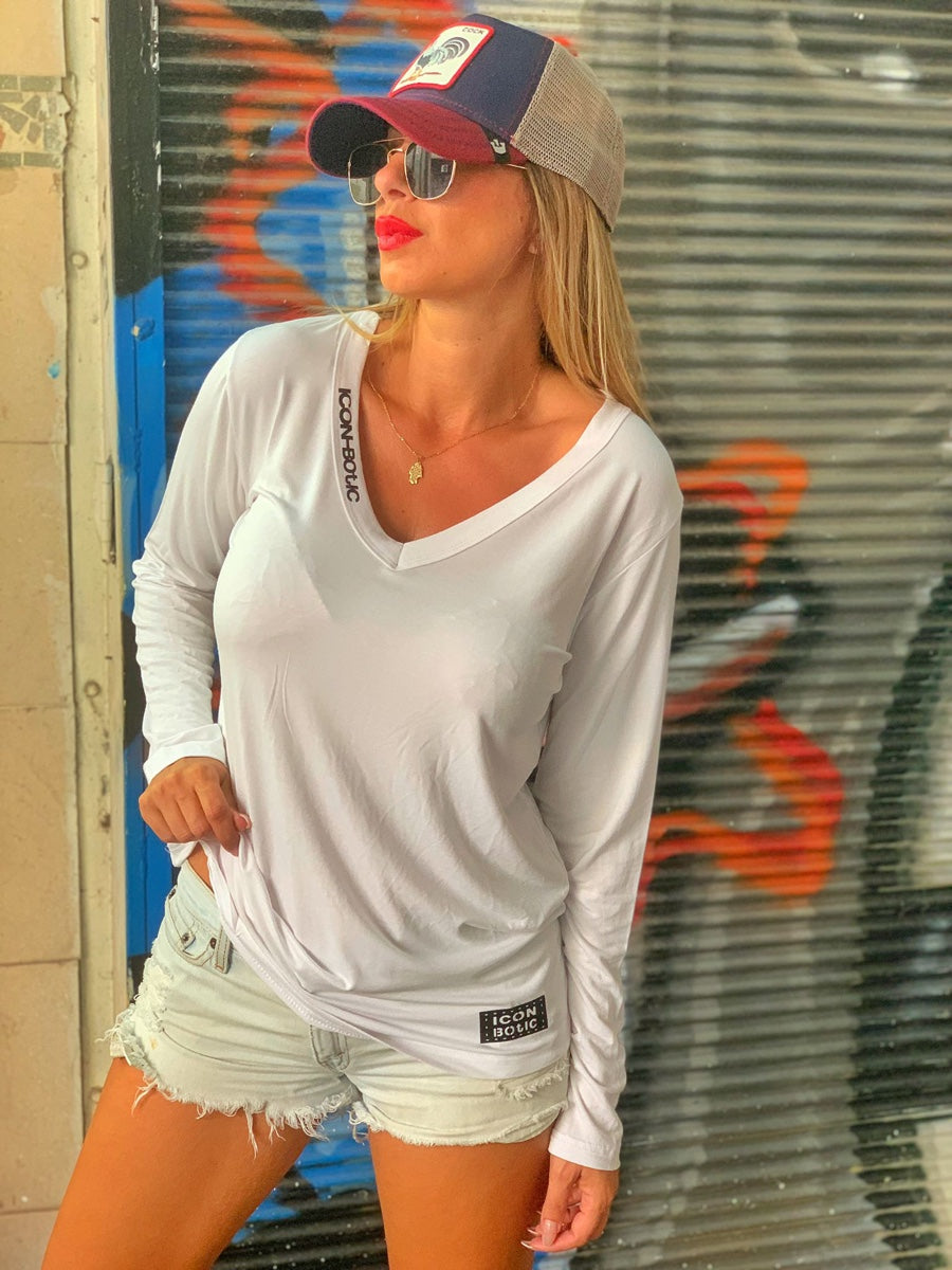 חולצה בולד לבן