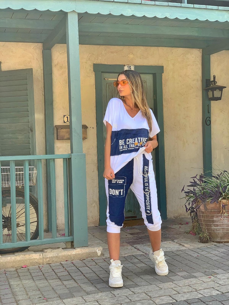 חליפה 3/4 גינס BE לבן