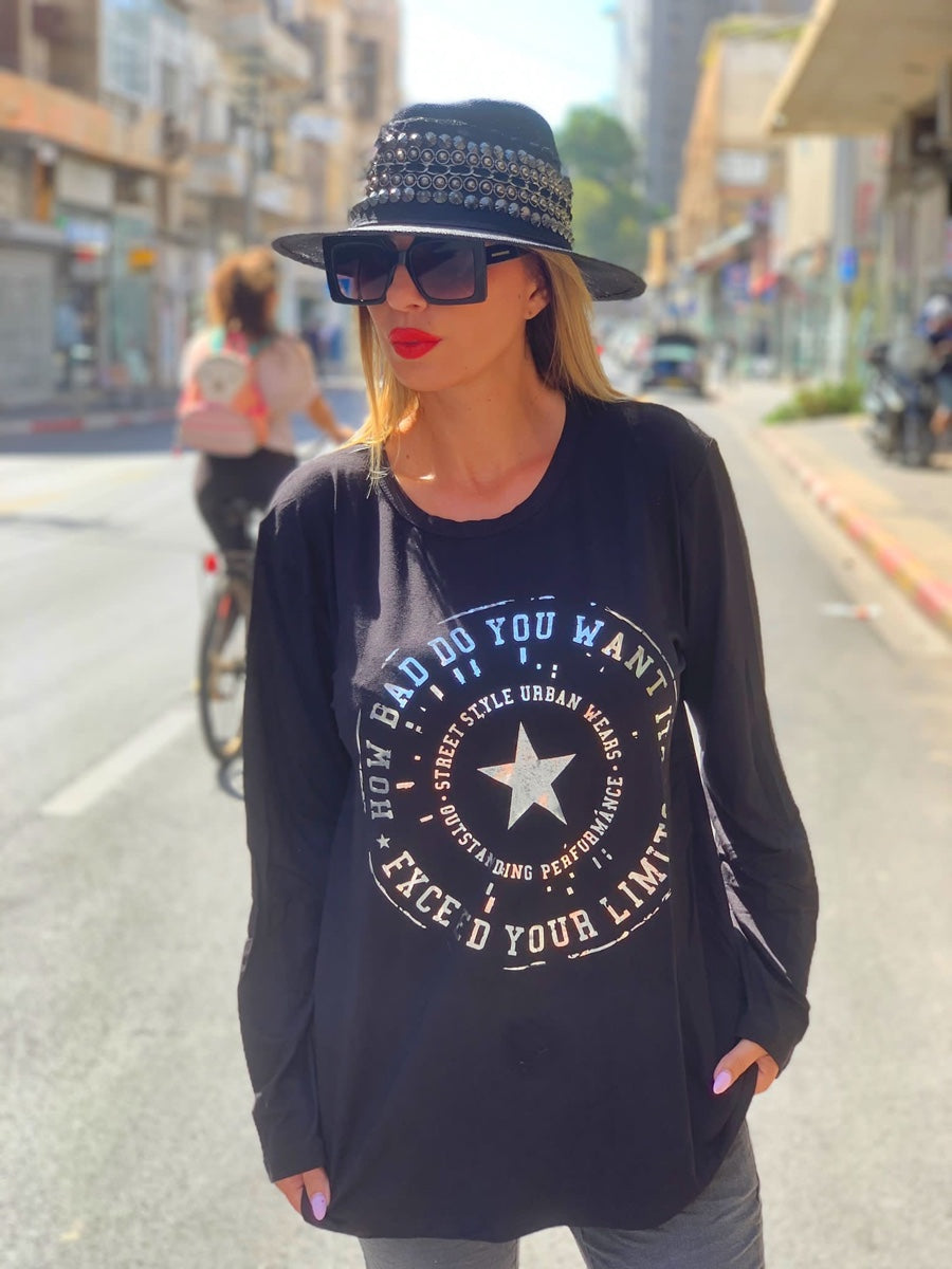 חולצה סטאר שחור