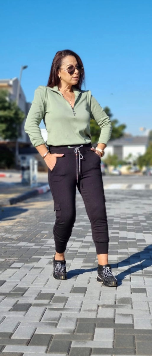 חולצה שנהב ירוק