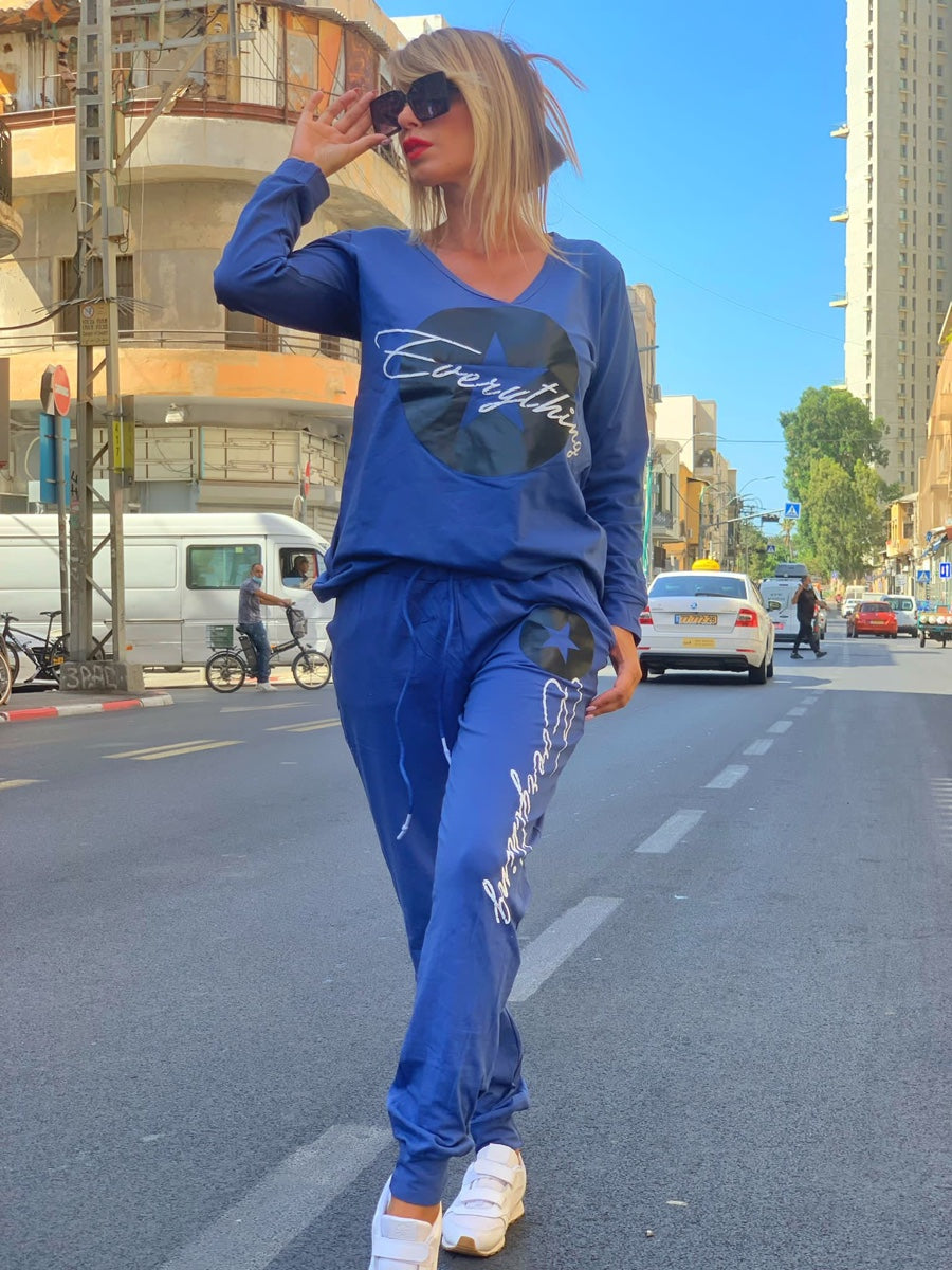 חליפה גאיה כחול