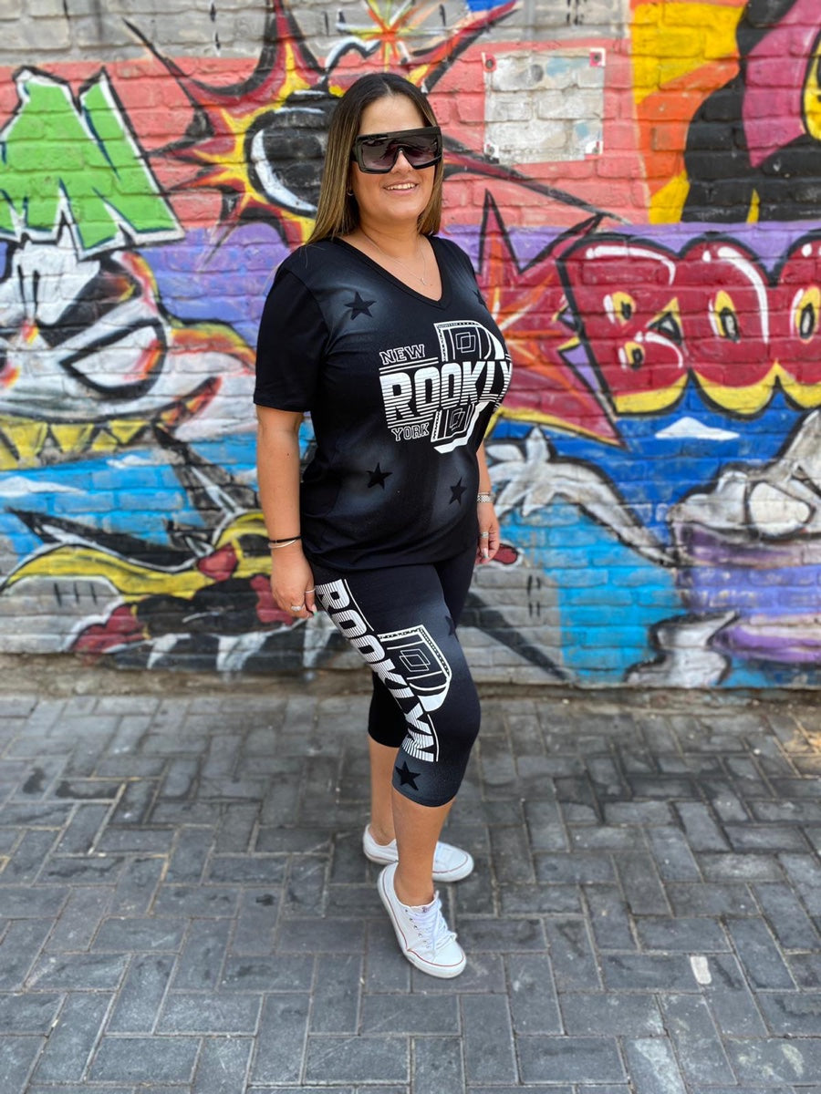 חליפת טייץ רוקליין שחור