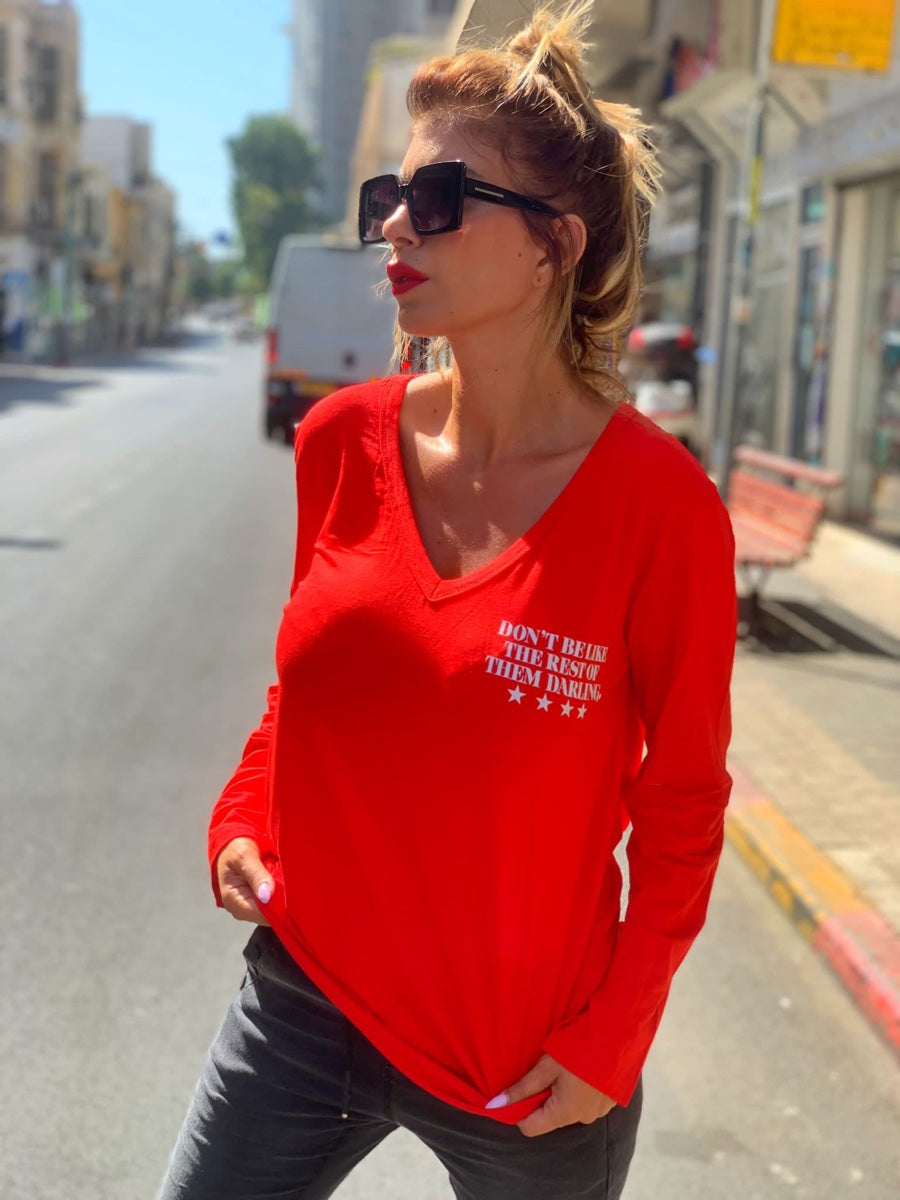 חולצה קלאס אדום