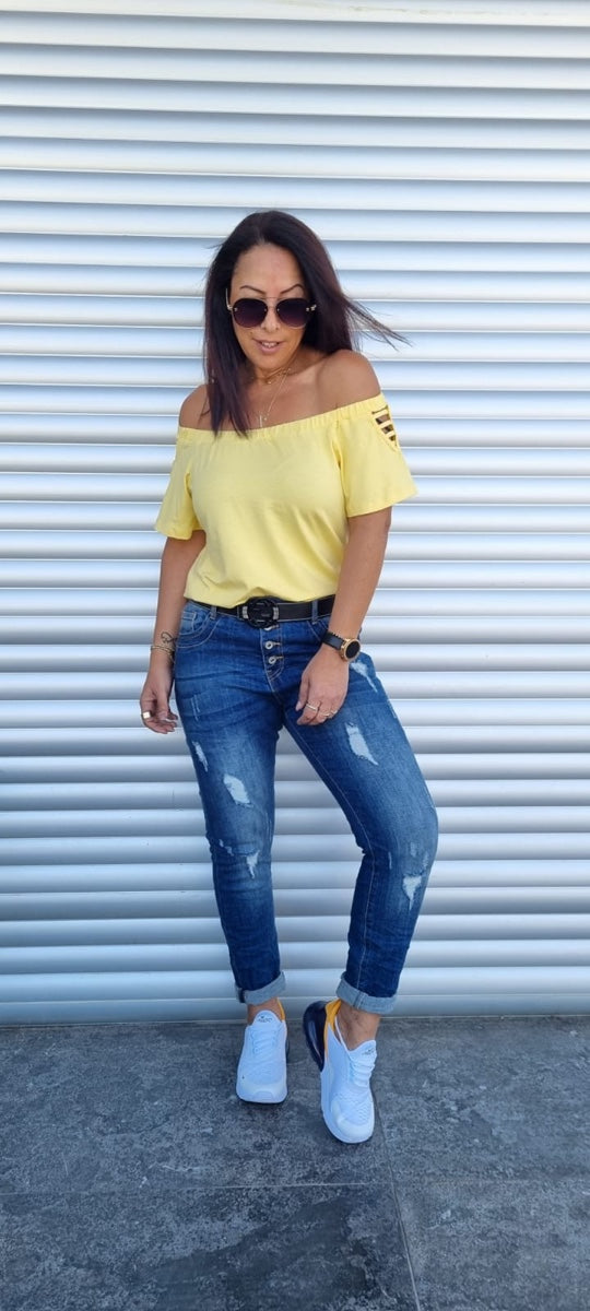 חולצה קמילה צהוב