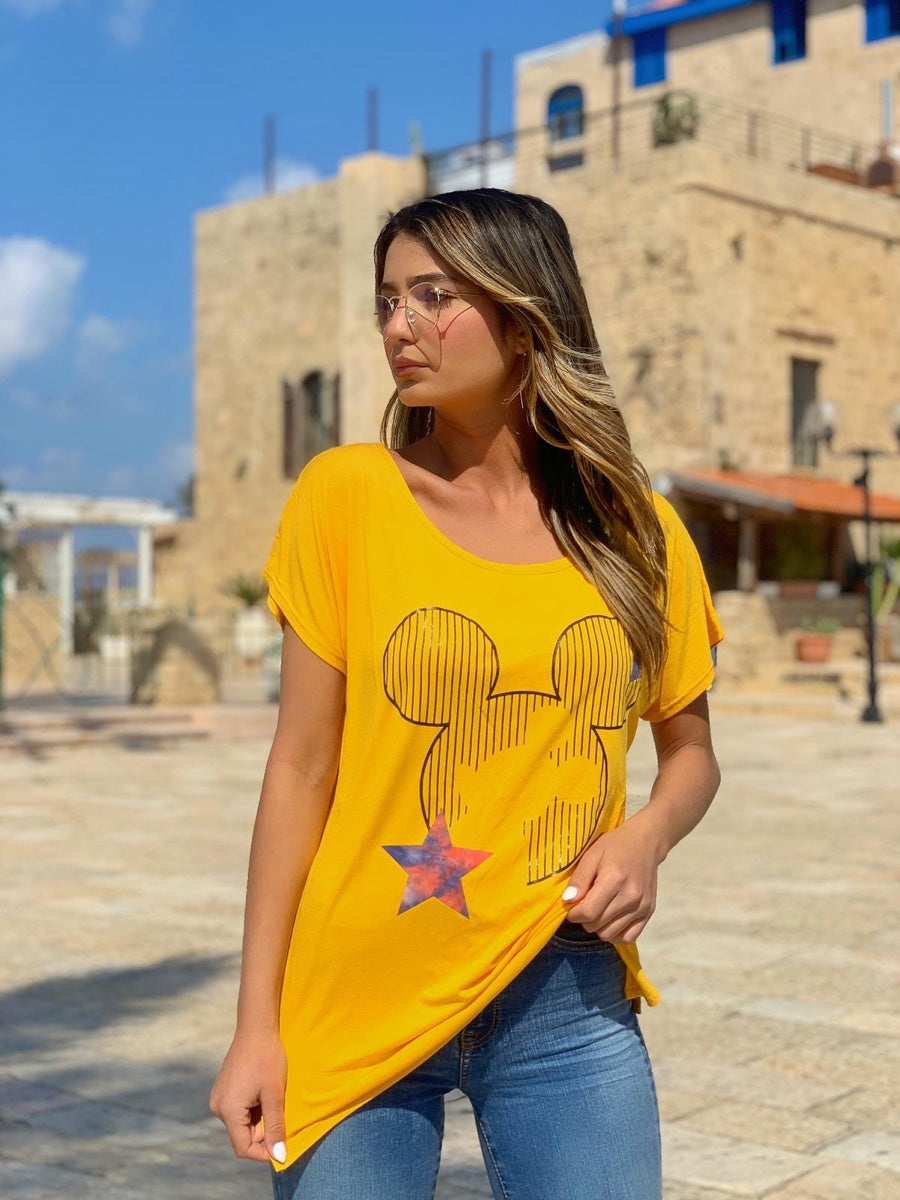 חולצה בל צהוב
