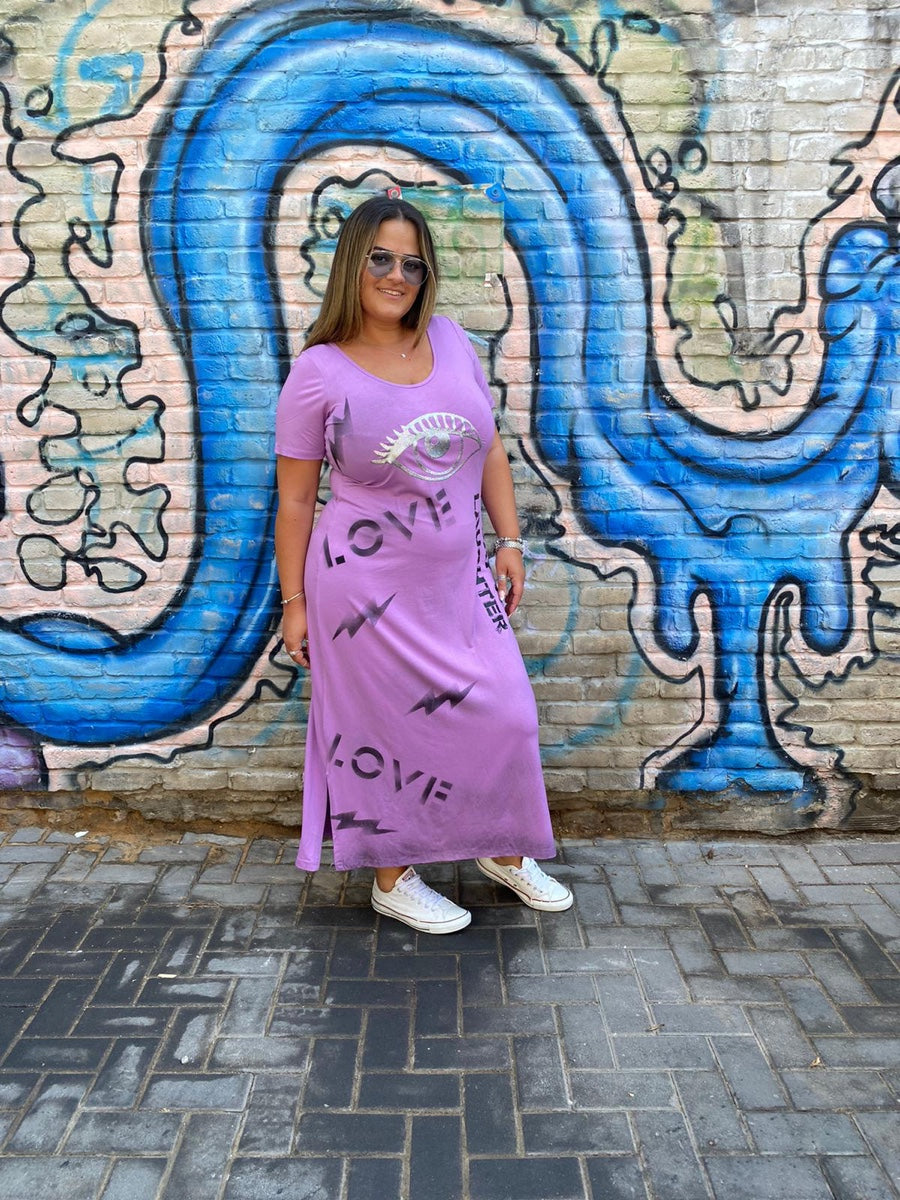 שמלה עין סגול