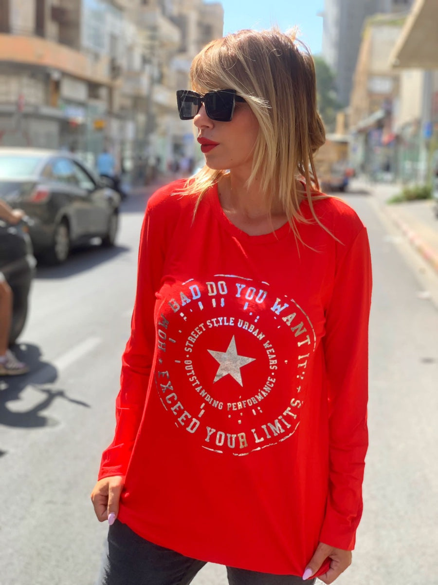 חולצה סטאר אדום