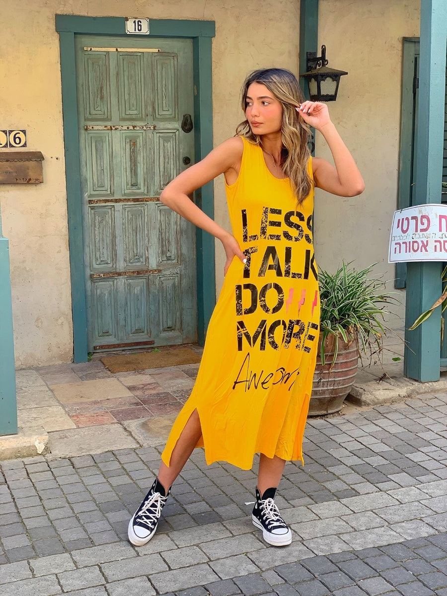 שמלה מור צהוב