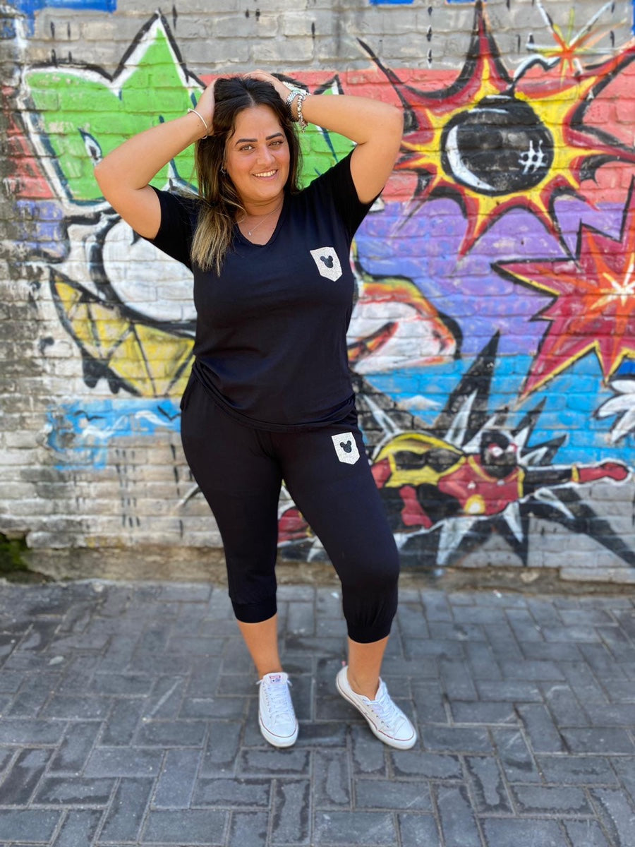 חליפה 3/4 לוני שחור