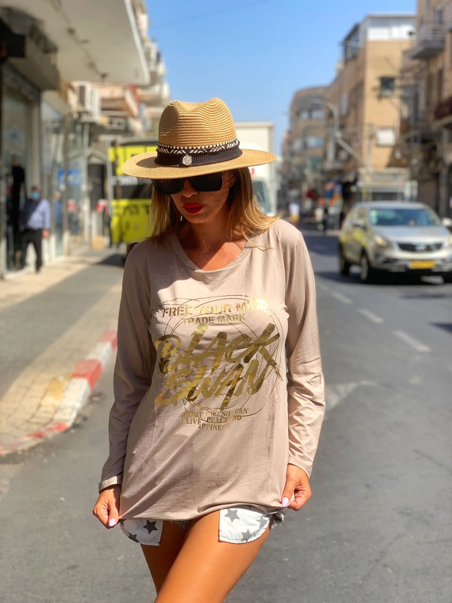 חולצה ברבור בז׳