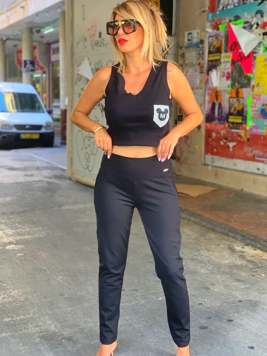מכנס טייץ ווגס שחור