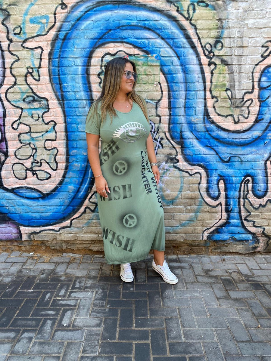 שמלה עין ירוק