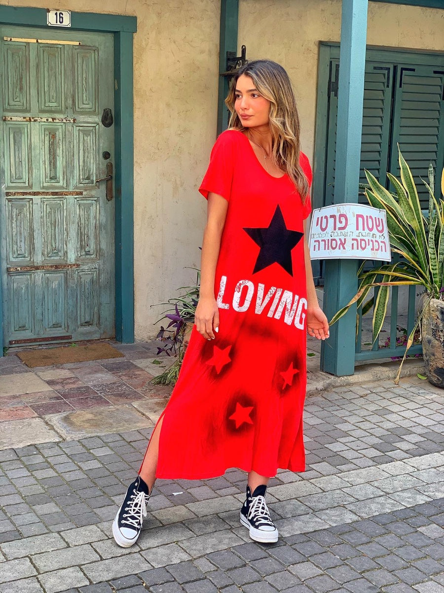 שמלה לובינג אדום