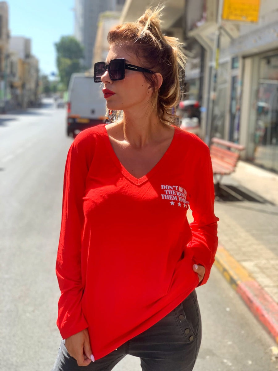 חולצה קלאס אדום
