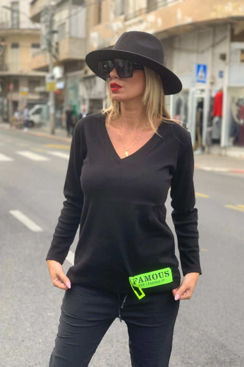 חולצה בונו שחור