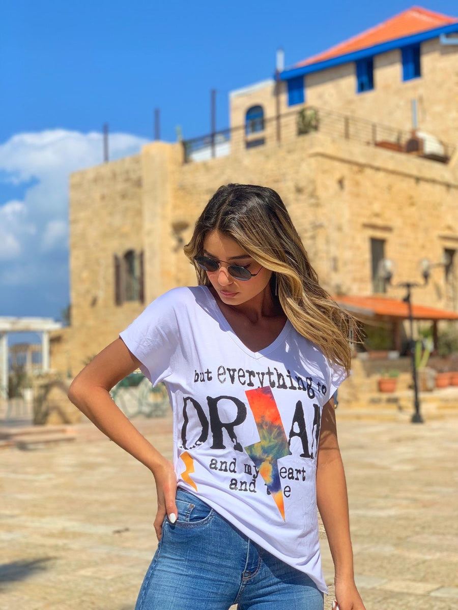 חולצה דרים לבן