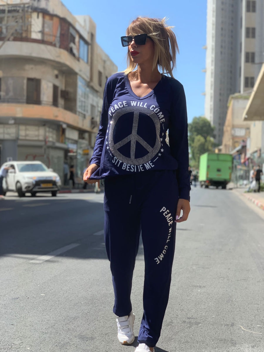 חליפה פיס אבנים כחול כהה