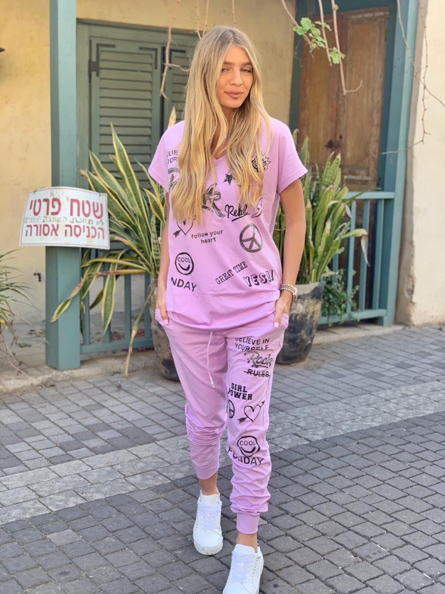 חליפה רוק סגול