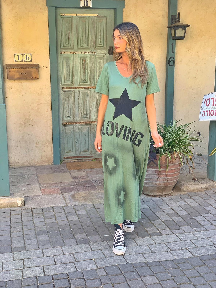 שמלה לובינג ירוק