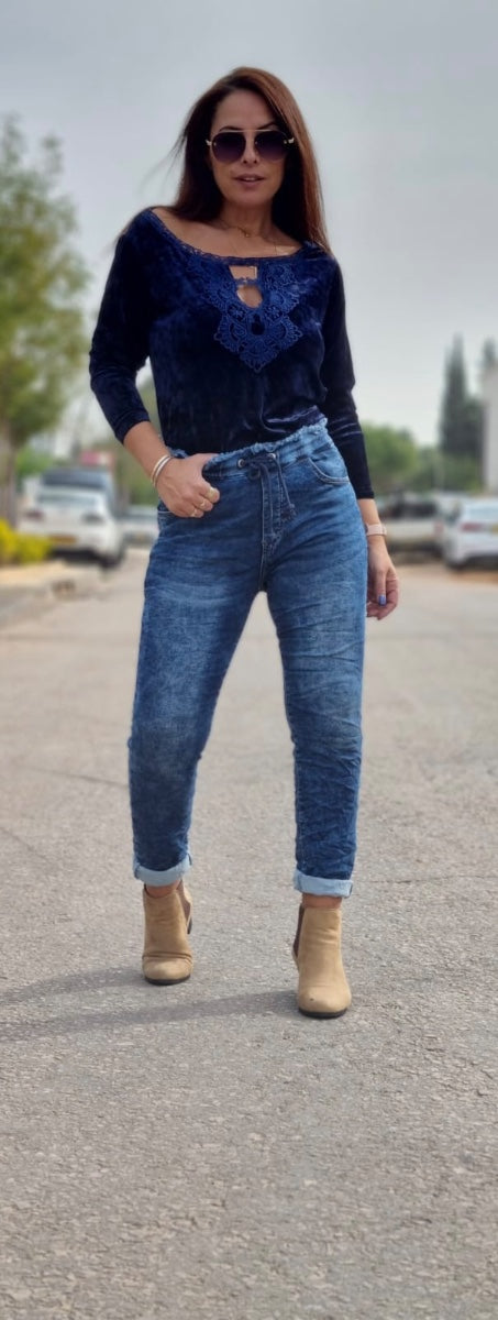 גינס גומי משופשף