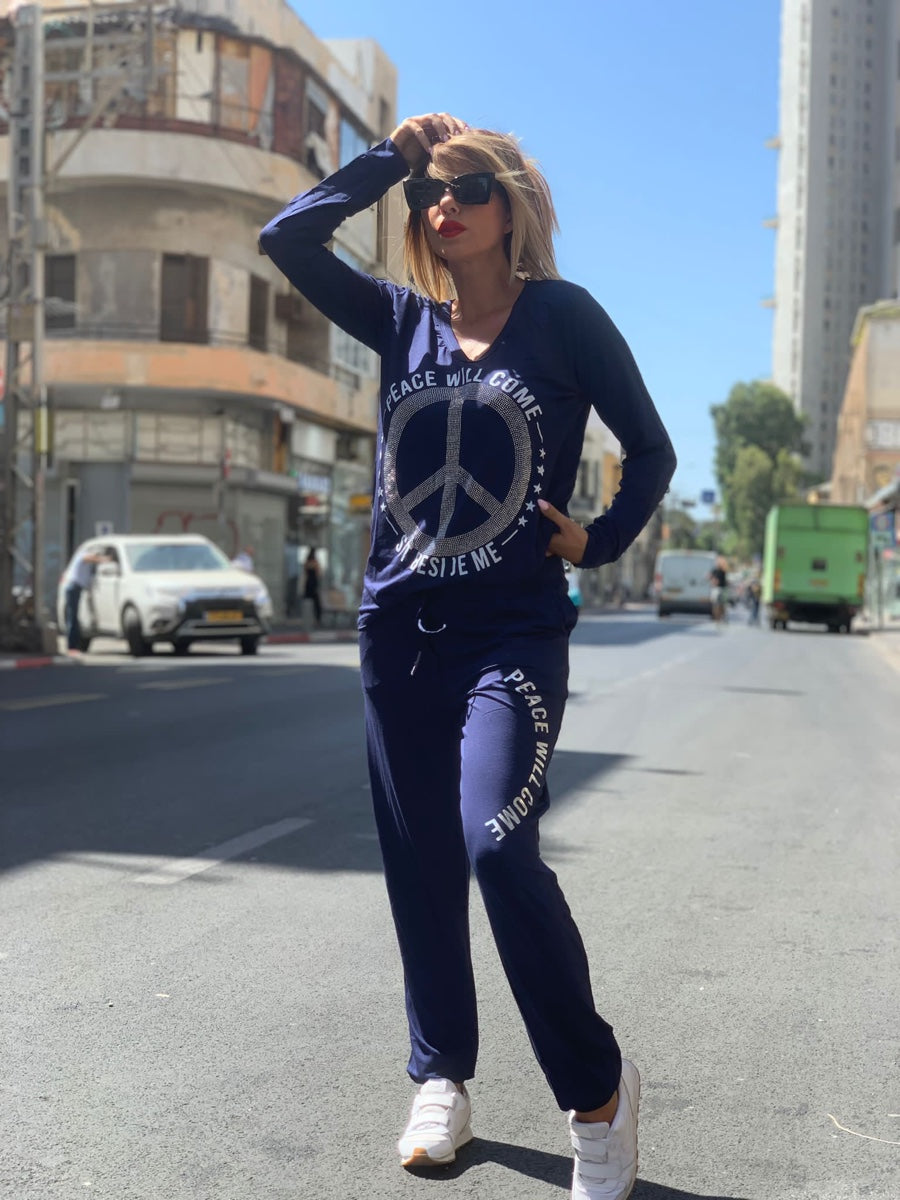 חליפה פיס אבנים כחול כהה